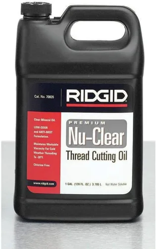 Miniatura 4 de RIDGID 70835 Nu-Clear Aceite de corte de rosca, 1 galón, halógeno, PCB y sin cloro, diseñado para prolongar la vida útil del equipo, enfría hilos