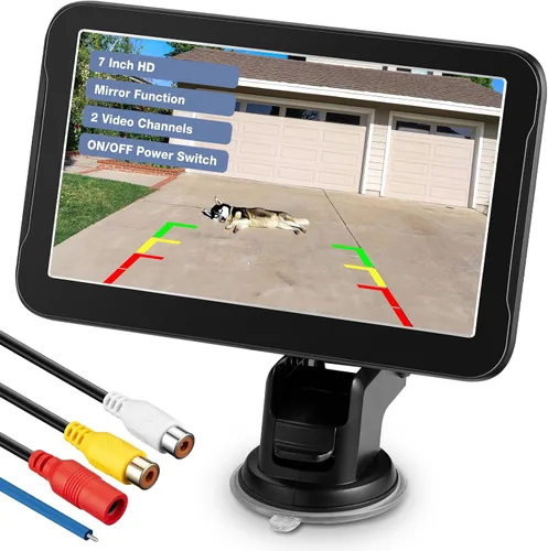 Miniatura 7 de Solo monitor de cámara de respaldo - Pantalla de cámara de respaldo de imagen HD de 3.5 pulgadas para autos, camiones, SUVs, camionetas, casas