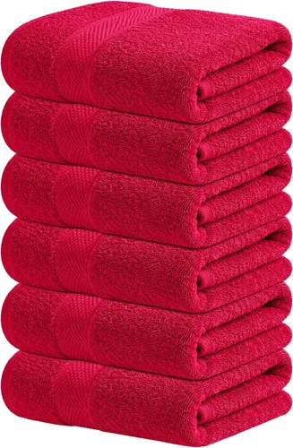 Miniatura 21 de Infinitee Xclusives Toallas de lujo para la ducha [13 x 13] – 100% algodón [paquete de 12], toallas faciales suaves y absorbentes para baño, Gris
