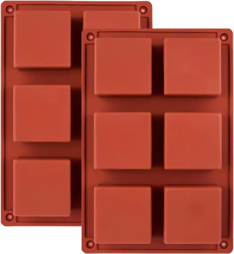Miniatura 24 de Moldes grandes de silicona para chocolate, 6 cavidades redondas, moldes de vidrio para chupitos de hielo, galletas, dulces, postres, pudín y postre