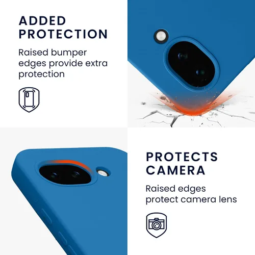 Miniatura 587 de kwmobile Funda Compatible con Google Pixel 6 Pro - Funda de teléfono de silicona TPU con acabado suave - Azul Arrecife
