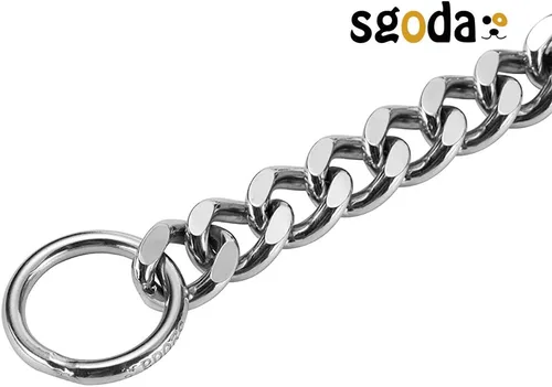 Miniatura 5 de SGODA Collar de estrangulador de entrenamiento para perros, SUS304, 16 pulgadas, 0.098 in
