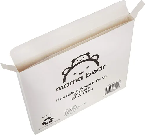 Miniatura 4 de Marca Amazon – Mama Bear Bolsas reutilizables para aperitivos, con gancho y bucle, talla única, paquete de 18