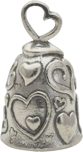 Miniatura 12 de Guardian Bell Campana de buena suerte con llavero y bolsa de regalo de terciopelo negro Campana de motocicleta Peltre sin plomo Hecho