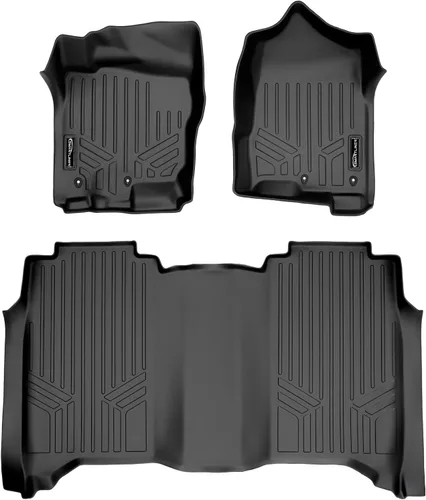 Miniatura 13 de SMARTLINER Alfombrillas de piso de ajuste personalizado para Nissan Titan 2004-2007
