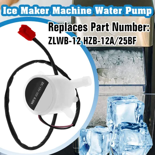 Miniatura 3 de HZB-12A/25BF ZLWB-12 Máquina de hielo Bomba de agua para máquina de hielo en bala pequeña para el hogar HZB-25BF/ HZB-13F/ HZB-20FA