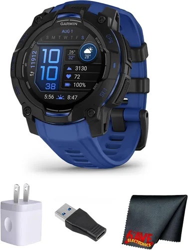 Miniatura 17 de Garmin Instinct 3 45mm, AMOLED, reloj inteligente GPS para exteriores, reloj inteligente táctico de fitness 24/7, 18 días de duración de batería