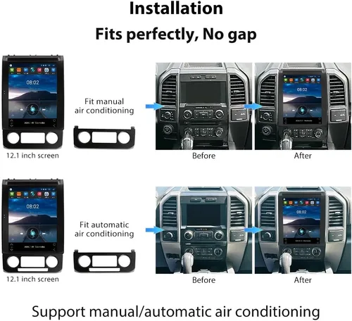Miniatura 3 de SEICANE Actualización de radio para Ford F150 2015-2020, pantalla táctil de 12.1 pulgadas Android estéreo, compatible con Carplay GPS WiFi Android