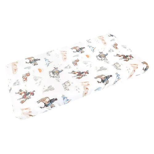 Miniatura 10 de Copper Pearl Funda de punto para cambiador de alta calidad, suave, elegante y universal para todos los cambiadores de pañales estándar, fundas