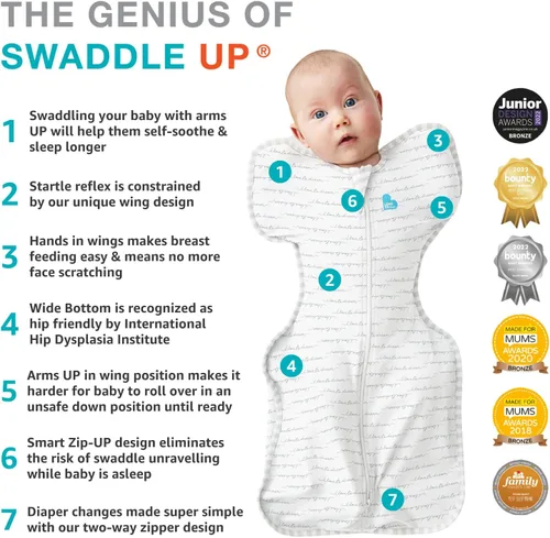 Miniatura 6 de Love to Dream - Saco de dormir Swaddle UP para recién nacidos, 5 a 8.5 lb, les permite autocalmarse, sueño más prolongado, el ajuste cómodo ayuda a