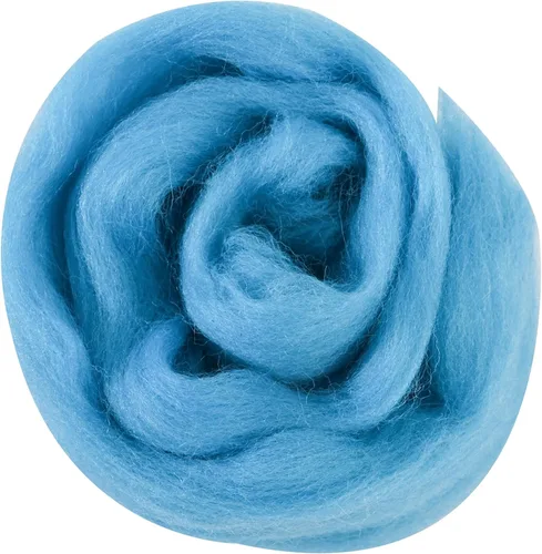 Miniatura 125 de 24 tipos de lana rosa, 4.23 oz (120 g), adecuado para fieltro húmedo y fieltro de aguja de telas hiladas de lana. Un paquete de prueba está Tonos