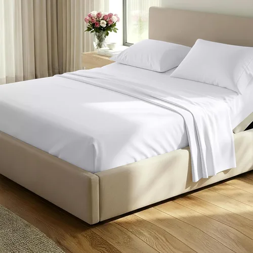 Miniatura 20 de California Design Den - Juego de sábanas, 4 piezas tamaño King, 1,000 hilos, 100 % satén algodón suave, grueso y fresco, incluye sábana encimera