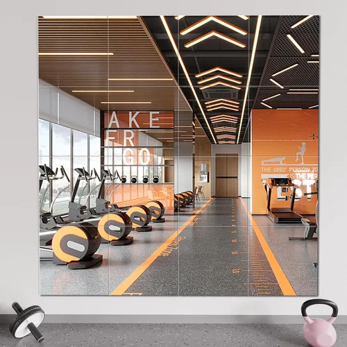 Miniatura 8 de pertetey Espejos de gimnasio en casa, 12 x 12 pulgadas, paquete de 4 azulejos de espejo de longitud completa, sin marco, para montar en la pared
