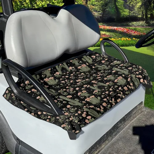 Miniatura 13 de Yewattles Funda de Asiento de Carrito de Golf Portátil Toalla de Asiento Club Car Ajuste Universal Carrito de Golf de 2 Asientos