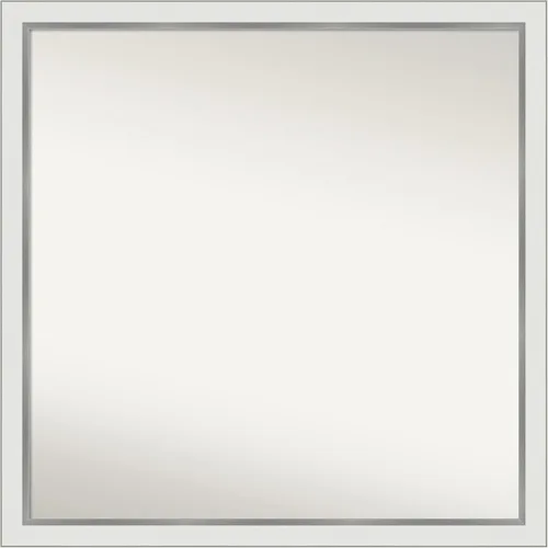 Miniatura 63 de Amanti Art Espejo de baño blanco para sobre el fregadero, 30 x 35 pulgadas, espejo de tocador rectangular estrecho de Eva de oro blanco, marco