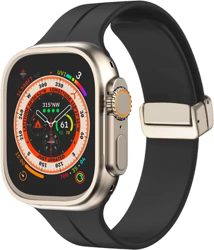 Miniatura 7 de Correa magnética compatible con Apple Watch Band 1.929 in 1.772 in 1.732 in 1.654 in 1.614 in 1.575 in 1.496 in hombres mujeres correa deportiva