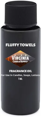 Fluffy Towels Aceite de fragancia (nuestra versión de la marca) (botella de 1 onza) para hacer velas, hacer jabón, hacer tartas, aerosoles de