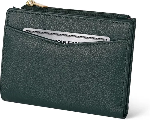Miniatura 21 de Oak Leathers Cartera de cuero para mujer – Monedero pequeño RFID para tarjetas de crédito y soporte de identificación para damas, regalo