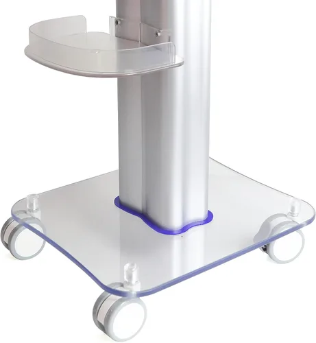Miniatura 8 de Carrito de salón de belleza, carrito rodante de acrílico con bandeja adicional, capacidad de 135 libras, almacenamiento de spa para instrumentos