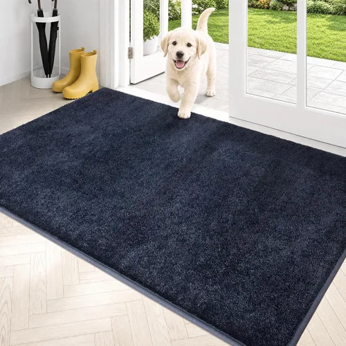 Miniatura 36 de PURRUGS Alfombra de área de fácil cuidado de 4 x 6 pies, antideslizante, lavable a máquina, tapete para puerta de perro, resistente a las manchas