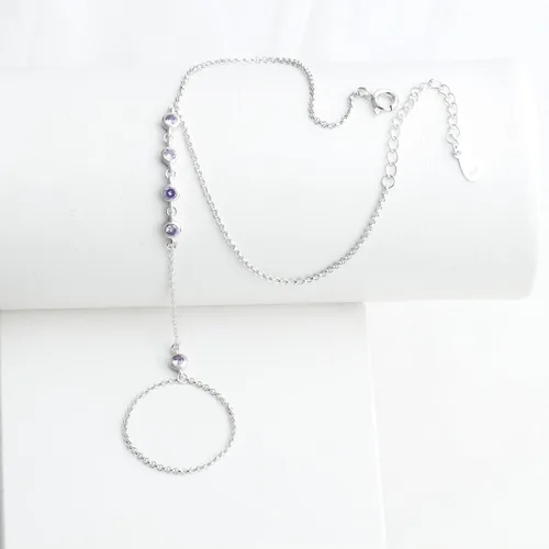 Miniatura 141 de Pulsera de plata de ley 925 para mujer, pulsera de mano para mujer, pulseras esclavas de 7 a 9 pulgadas ajustable