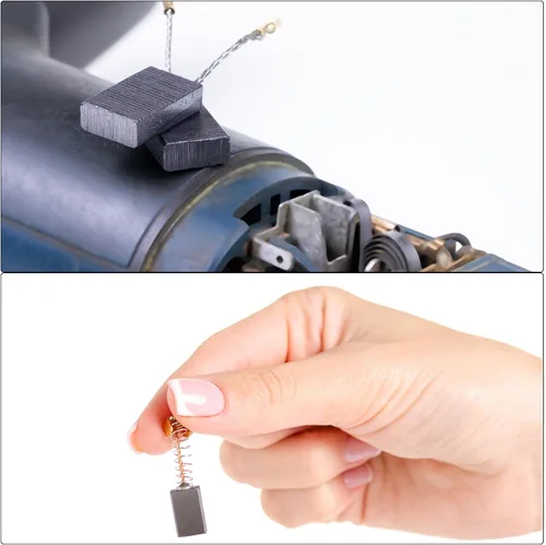 Miniatura 4 de Cepillos de carbono, [para motor de energía] - 0.394 inx0.197 inx0.197 in/tono oro negro/10 piezas