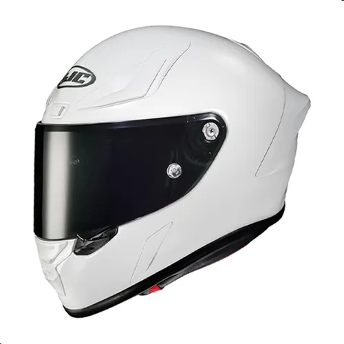 Casco de moto HJC RPHA 1N sólido con visera Pinlock HJ-35, aprobado por DOT (Blanco, X-Large)