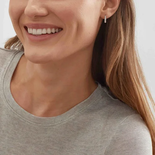 Miniatura 3 de Silpada Pendientes de aro Birthday Wish en plata de ley