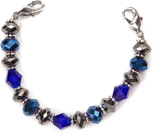 Miniatura 72 de Pulsera elástica de alerta médica, pulsera de identificación médica de repuesto intercambiable, etiqueta de identificación no incluida, cristales