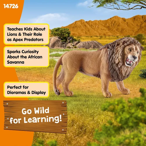 Miniatura 6 de Figura de león rugiendo Schleich