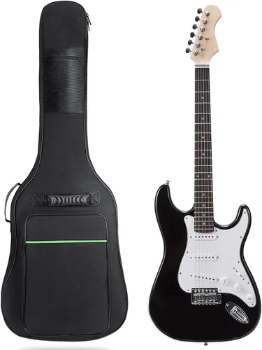 Bolsa para guitarra eléctrica Muscab de 39 pulgadas con acolchado de 7 mm, estuche impermeable para guitarra eléctrica, bolsa para guitarra