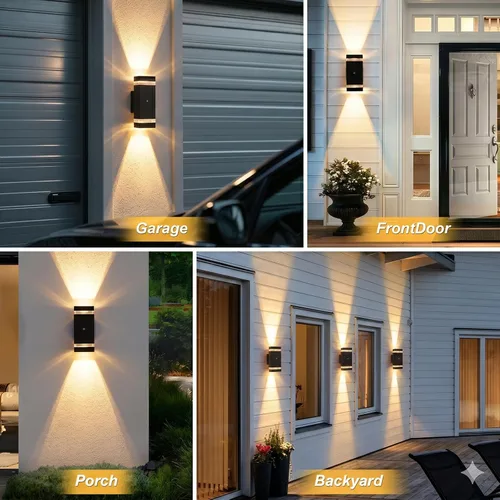 Miniatura 8 de LMP Iluminación exterior del anochecer al amanecer, accesorios de iluminación exterior LED de 5 W, aplique de pared impermeable IP65 para casa