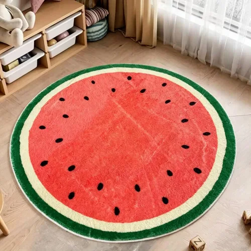 Miniatura 5 de Poowe Alfombra redonda para sala de juegos para niños, alfombra suave del alfabeto para dormitorio, colección de juegos, alfombra de aprendizaje