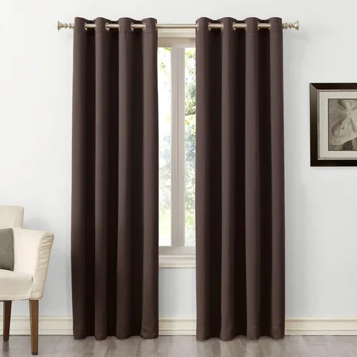 Miniatura 40 de Sun Zero Soho Paquete de 2 paneles de cortinas opacas con ojales de eficiencia energética, 54 x 84 pulgadas, color plateado Gris plateado