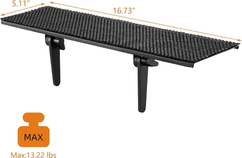 Miniatura 3 de Bracwiser Estante superior de TV sin taladros de 16.7 pulgadas de ancho, soporte de montaje superior para monitor, plataforma para altavoces