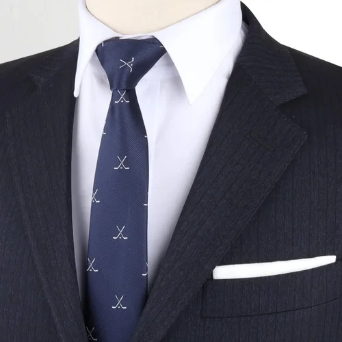Miniatura 7 de AUSCUFFLINKS Corbatas deportivas y especiales Corbatas para hombres Lazos tejidos ajustados para el cuello Regalo para colega de trabajo