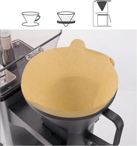 Miniatura 4 de Filtro de café, filtros de café en cono 2, filtro para verter sobre café v60 y cafetera de goteo, 1-4 tazas, 100 unidades, filtros de café