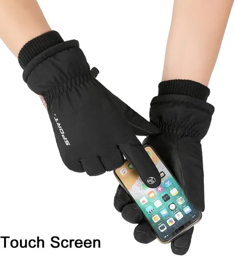 Miniatura 3 de ROERPPM Guantes de esquí, guantes de nieve impermeables -30 guantes de invierno para clima frío, guantes de snowboard con pantalla táctil para mujer