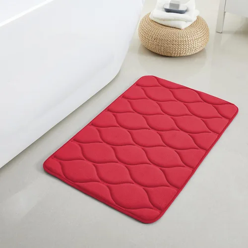Miniatura 27 de Yafa Home Fashion 1 alfombra de baño de 17 x 24 pulgadas, espuma viscoelástica, absorbente de agua y antideslizante, color negro