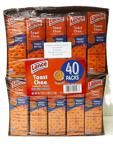 Miniatura 38 de Lance Galletas tipo sándwich, hechas con galletas integrales, mantequilla de maní, 10 paquetes individuales