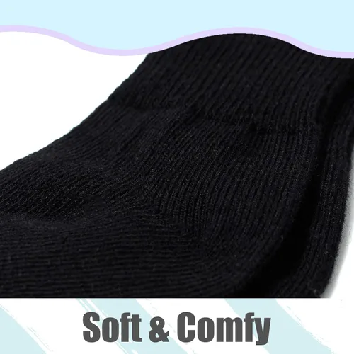 Miniatura 6 de Mini angel Calcetines hasta la rodilla para bebé, calcetines altos hasta el muslo, medias de algodón sin costuras para recién nacidos, niños