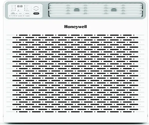 Honeywell Aire acondicionado digital para ventana de 10,000 BTU, control remoto, pantalla LED, 4 modos, ecológico, cobertura de 450 pies cuadrados