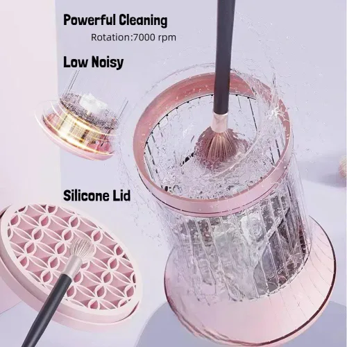 Miniatura 3 de Limpiador de pinceles eléctrico inalámbrico, taza de enjuague, enjuague de pinceles para pintar, enjuague de limpieza de pinceles para acrílico
