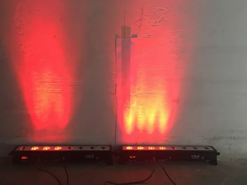 Miniatura 5 de Luz LED para escenario de lavado de pared, 8 piezas, X3W RGB 3 en 1 LED y casa de aluminio completo de 7 modos DMX512 para discoteca/fiesta/teatro