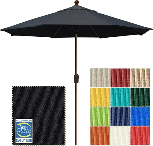 Miniatura 35 de EliteShade USA Sombrilla de Mercado de 9 Pies con Garantía de 10 Años Sin Decoloración, Sombrilla de Patio, Sombrilla de Mesa para Exteriores