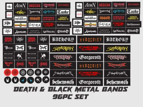 Miniatura 2 de Adhesivos para parachoques y ventanillas para Báscula RC, 2 estilos, bandas de metal pesado/muerte, para: Axial SCX10 II RC4WD Redcat Gen8 TRX4