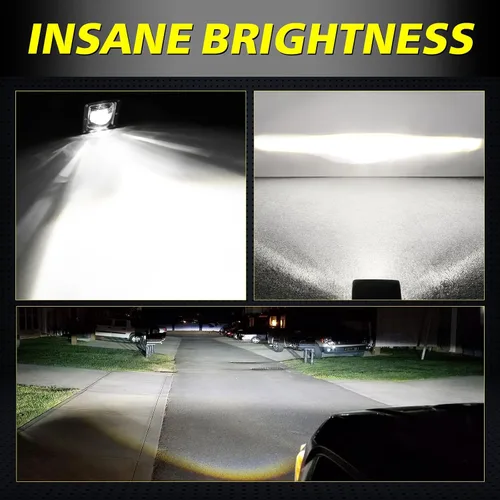 Miniatura 4 de 3" SAE luces antiniebla LED legales para la calle, aprobadas por DOT, cubos LED cuadrados, cápsulas de luz antiniebla de haz trun-cado, 2 piezas