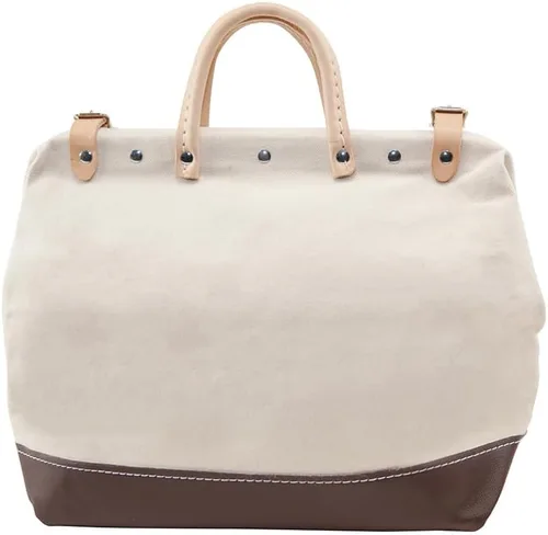 Miniatura 10 de Klein Tools 5102-14 Bolsa de herramientas de lona natural resistente, bolsa de herramientas, bolsa multiusos con apertura ancha con bisagras y asas