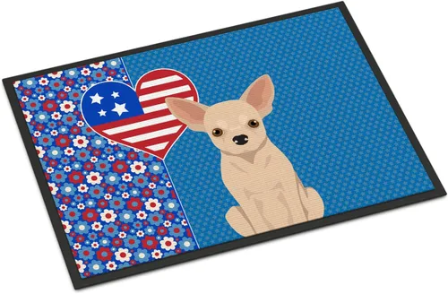 Miniatura 116 de Caroline's Treasures WDK5119JMAT Airedale Terrier USA - Tapete para interiores o exteriores, 24 x 36 pulgadas, tapete para puerta delantera