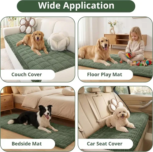 Miniatura 2 de OstepDecor Funda de sofá para perros, funda de sofá antideslizante lavable para mascotas, funda de sofá suave para sofá, sofá biplaza y seccional